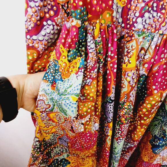 Kika Vargas x Target SZ S Anemone Floral Mini Dress Oversized - Picture 5 of 8